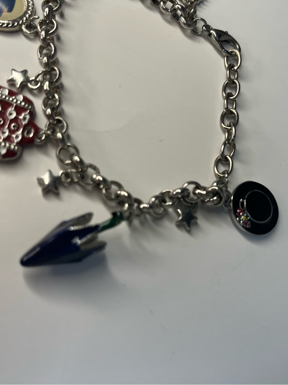 Disney Mary Poppins 5 Charm Bracelet Silver Metal Broadway Musical - Picture 3 of 13